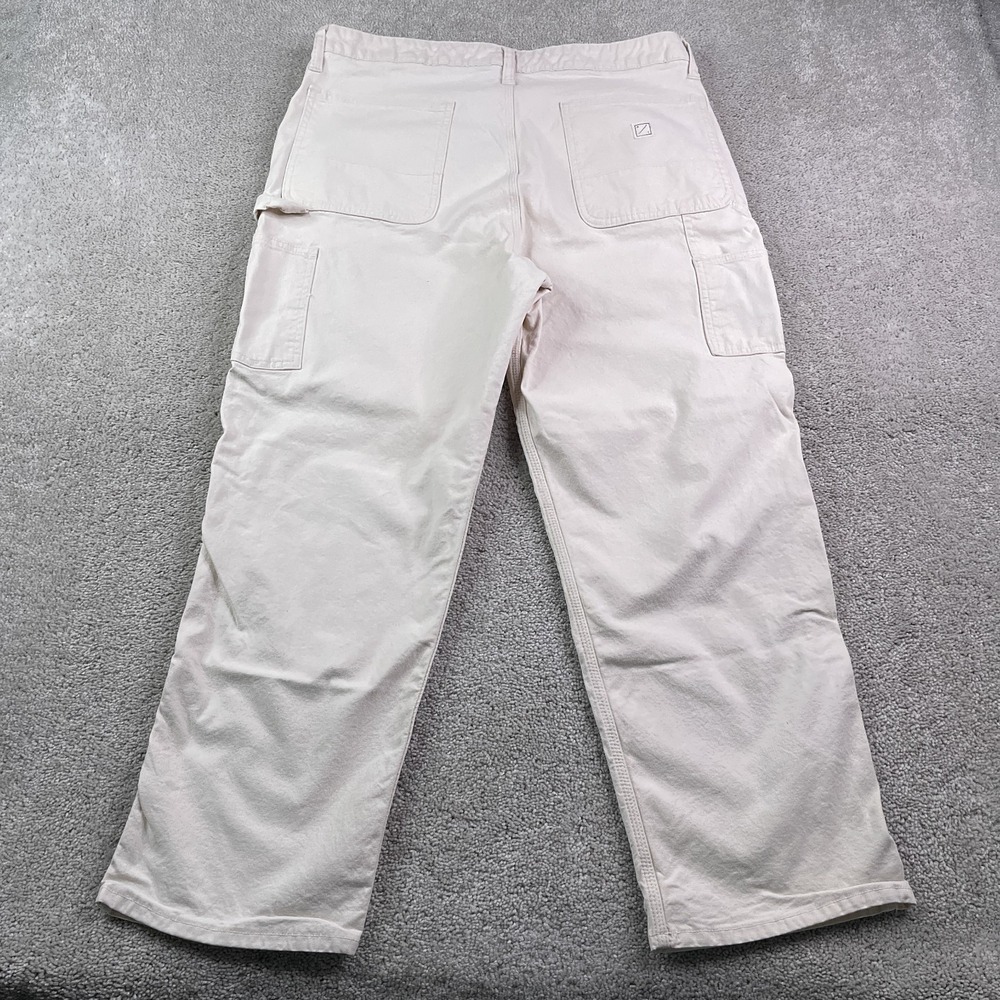 American Eagle Pants Mens 34 (Fits 34x28) Ivory Carpenter Pant Utility Painter‎